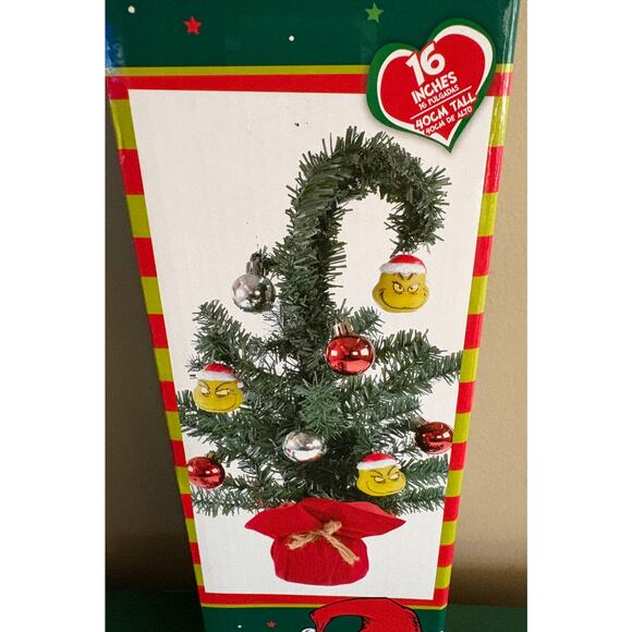 DR SEUSS' THE GRINCH WHO STOLE CHRISTMAS 16INC DECORATED CHRISTMAS TREE NIB - Picture 2 of 6